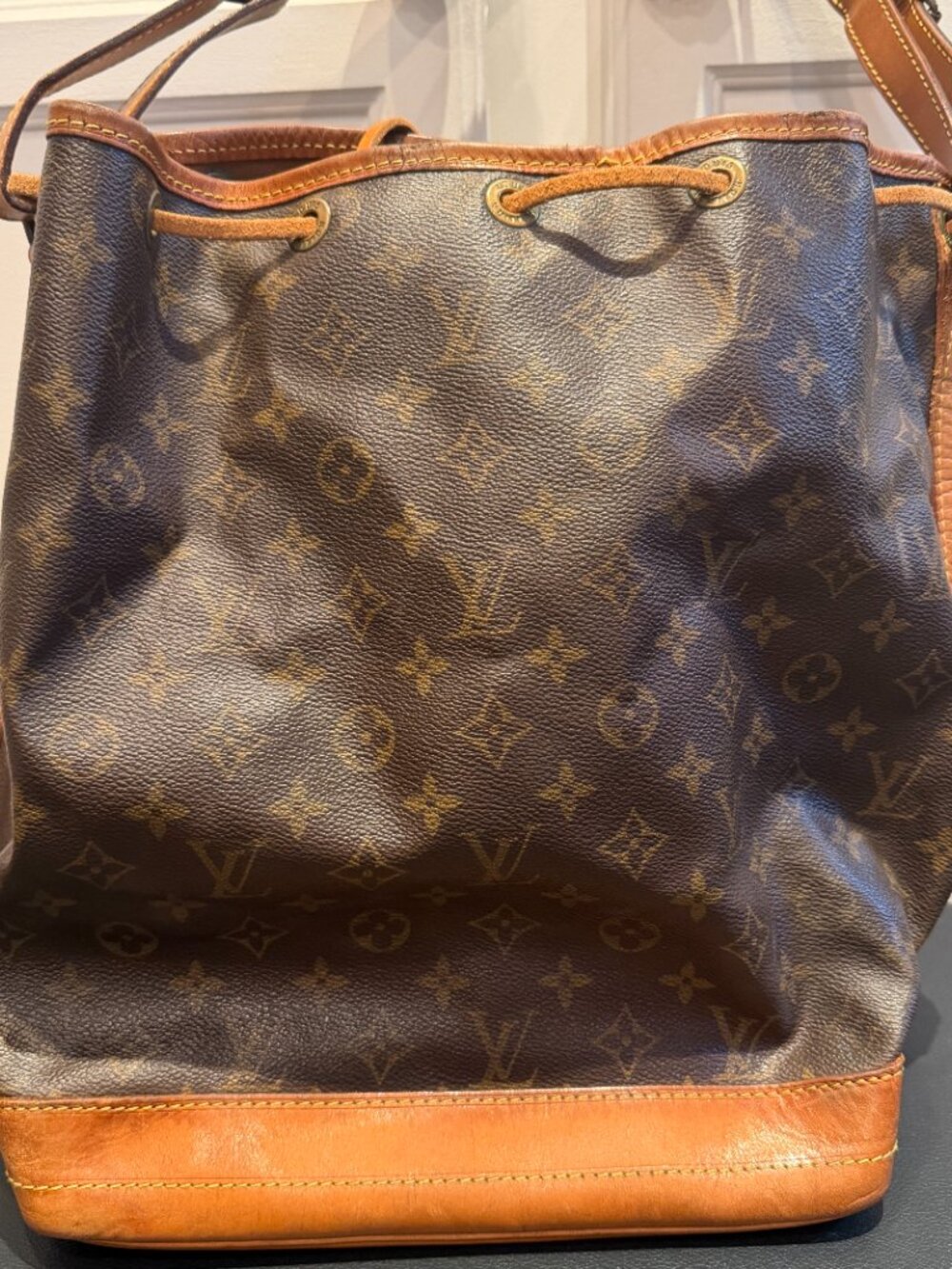 LOUIS VUITTON Noe GM Monogram Canvas Brown Drawstring Bucket Shoulder Bag - Picture 6 of 15